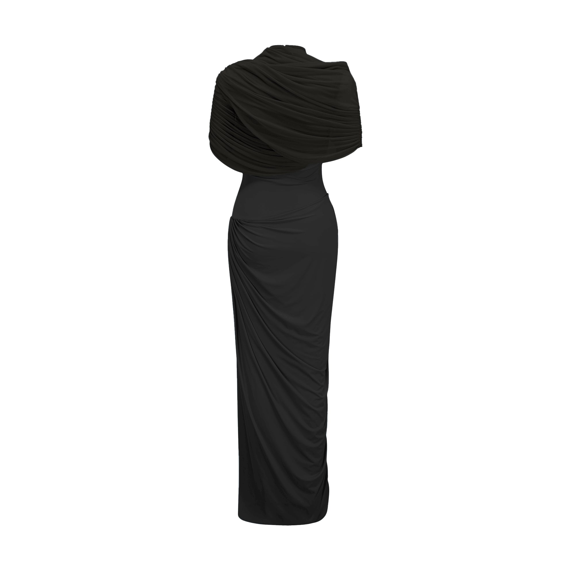 Vestido largo plisado