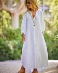 Vestido elegante de lino