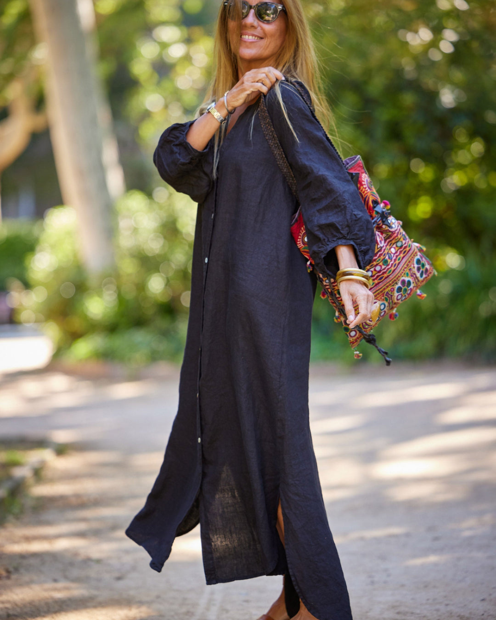 Vestido elegante de lino