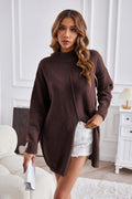Jersey de punto de mujer a la última con cuello redondo