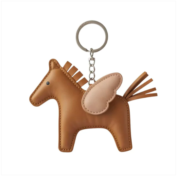 CHARM DE CABALLO ALADO EN PIEL