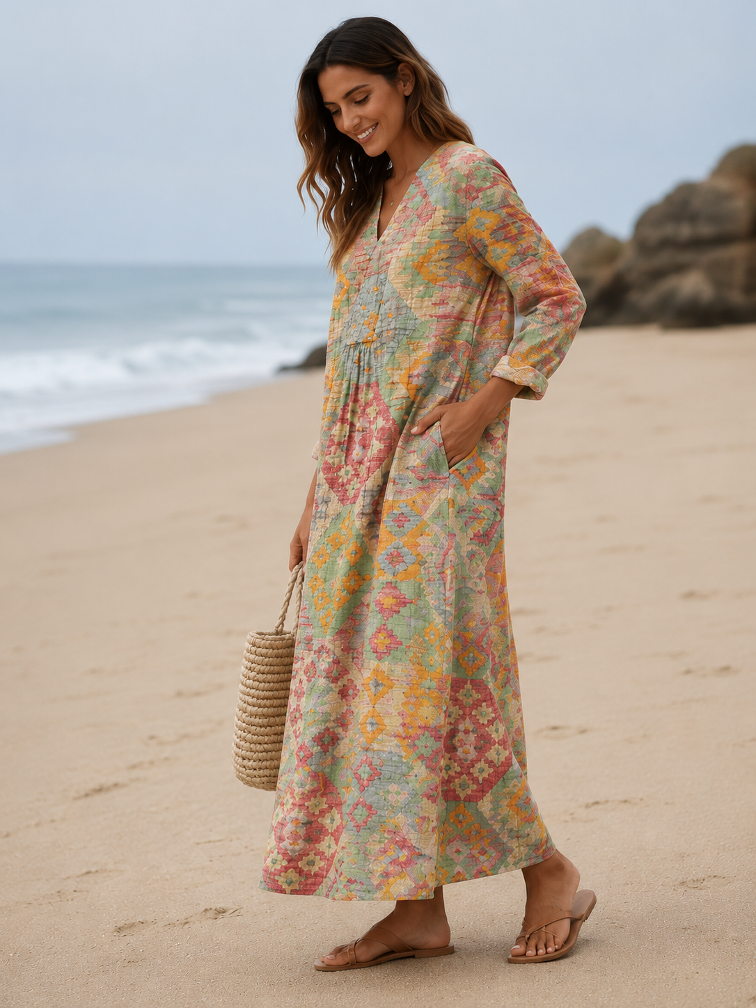 Virginia - Vestido Impreso Brisa de Verano
