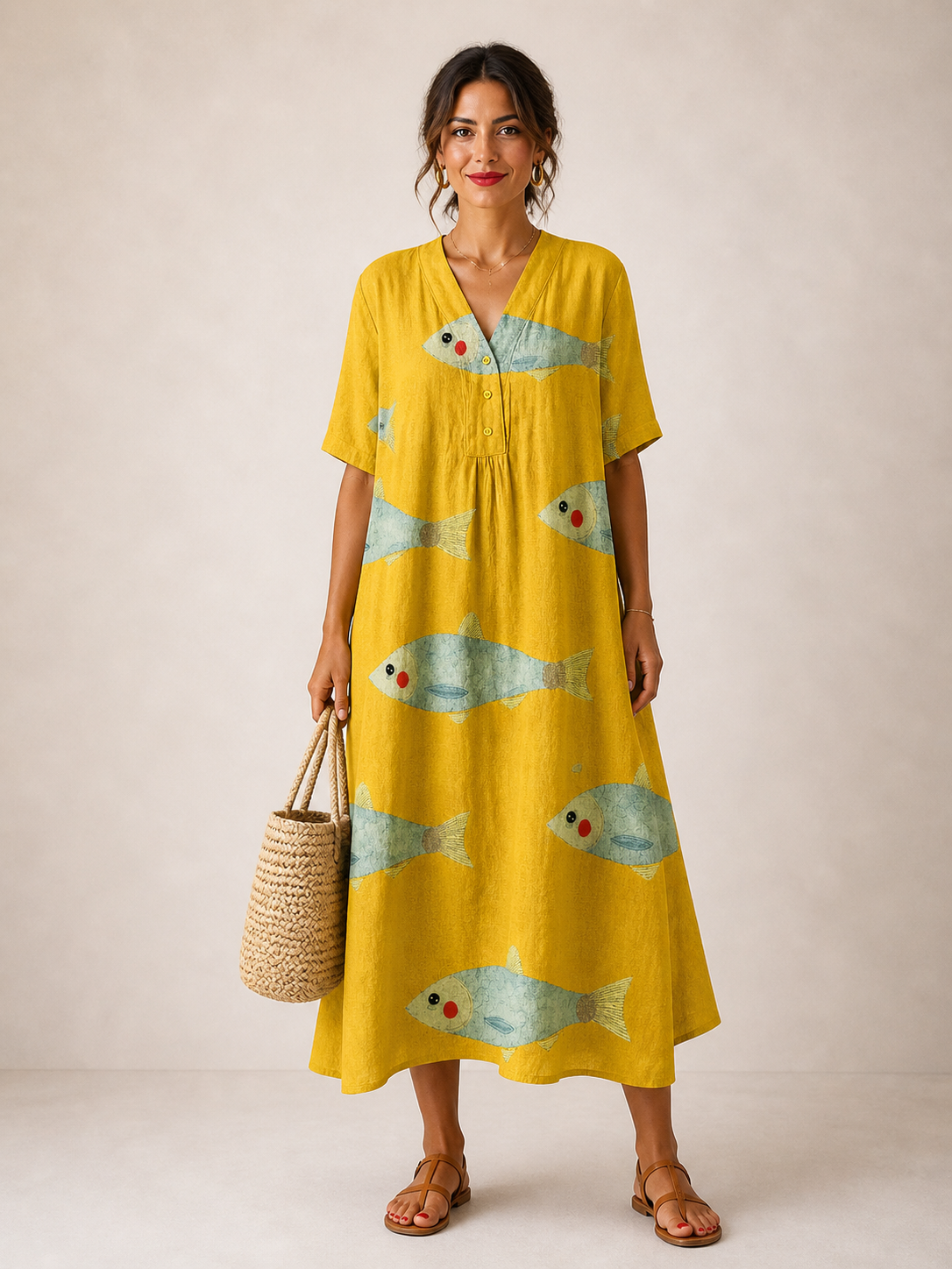 Agnes - Vestido de Verano Inspirado Artísticamente