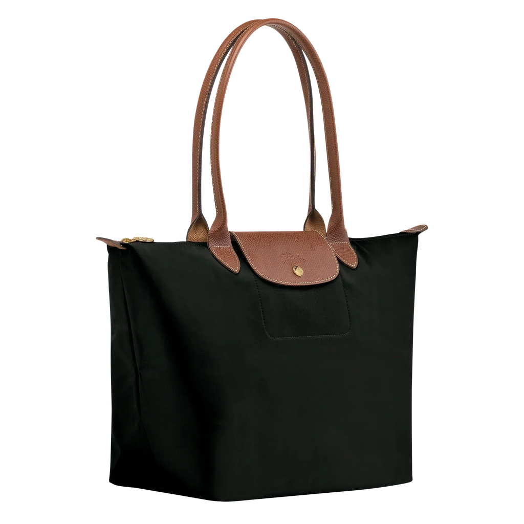 Bolso Grande Nylon Plegable, Negro