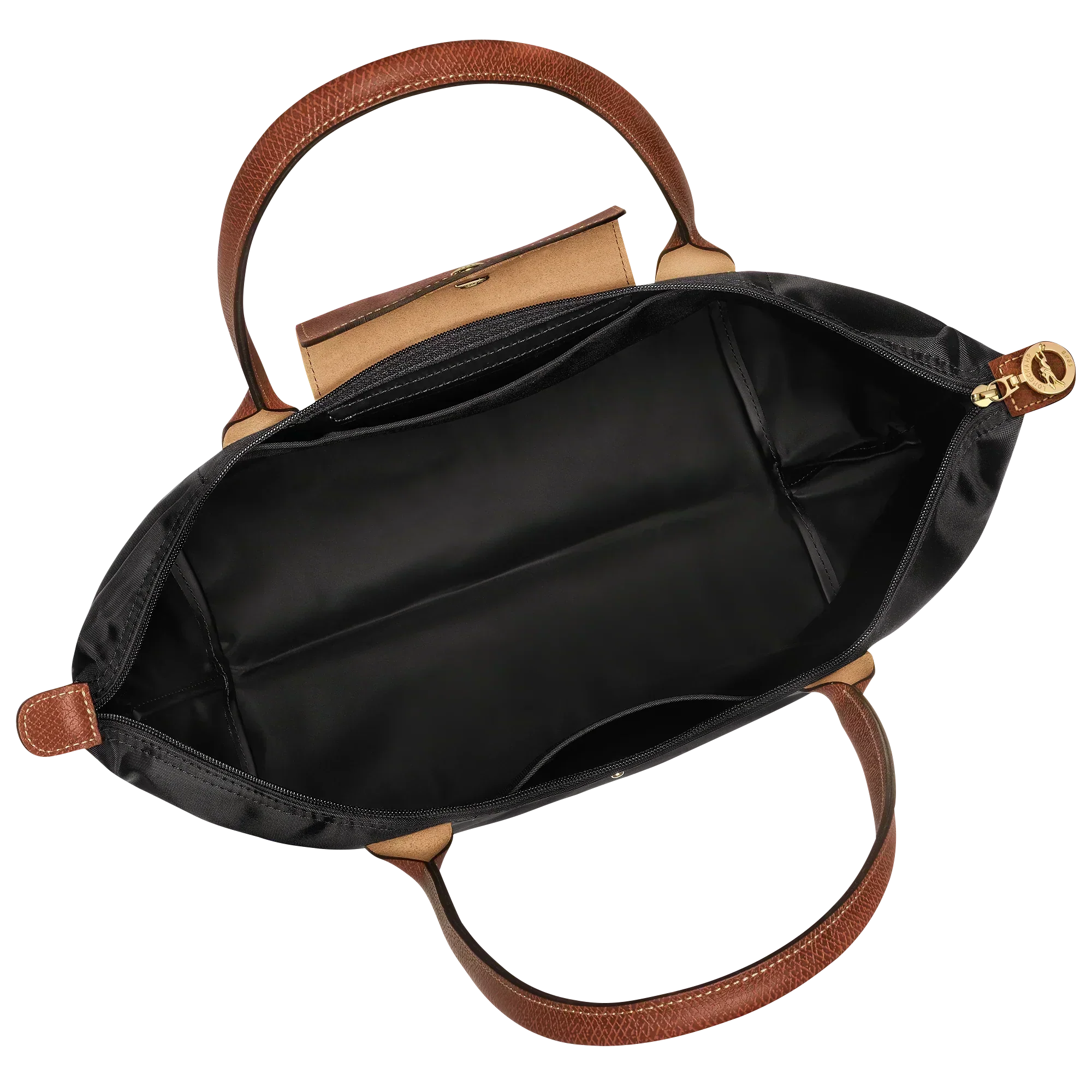 Bolso Grande Nylon Plegable, Negro