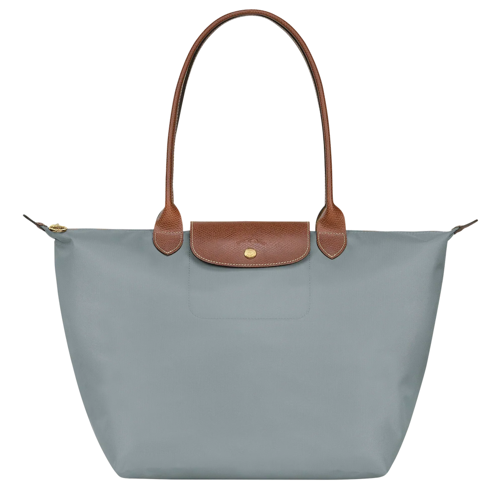 Bolso Grande Nylon Plegable, Acero