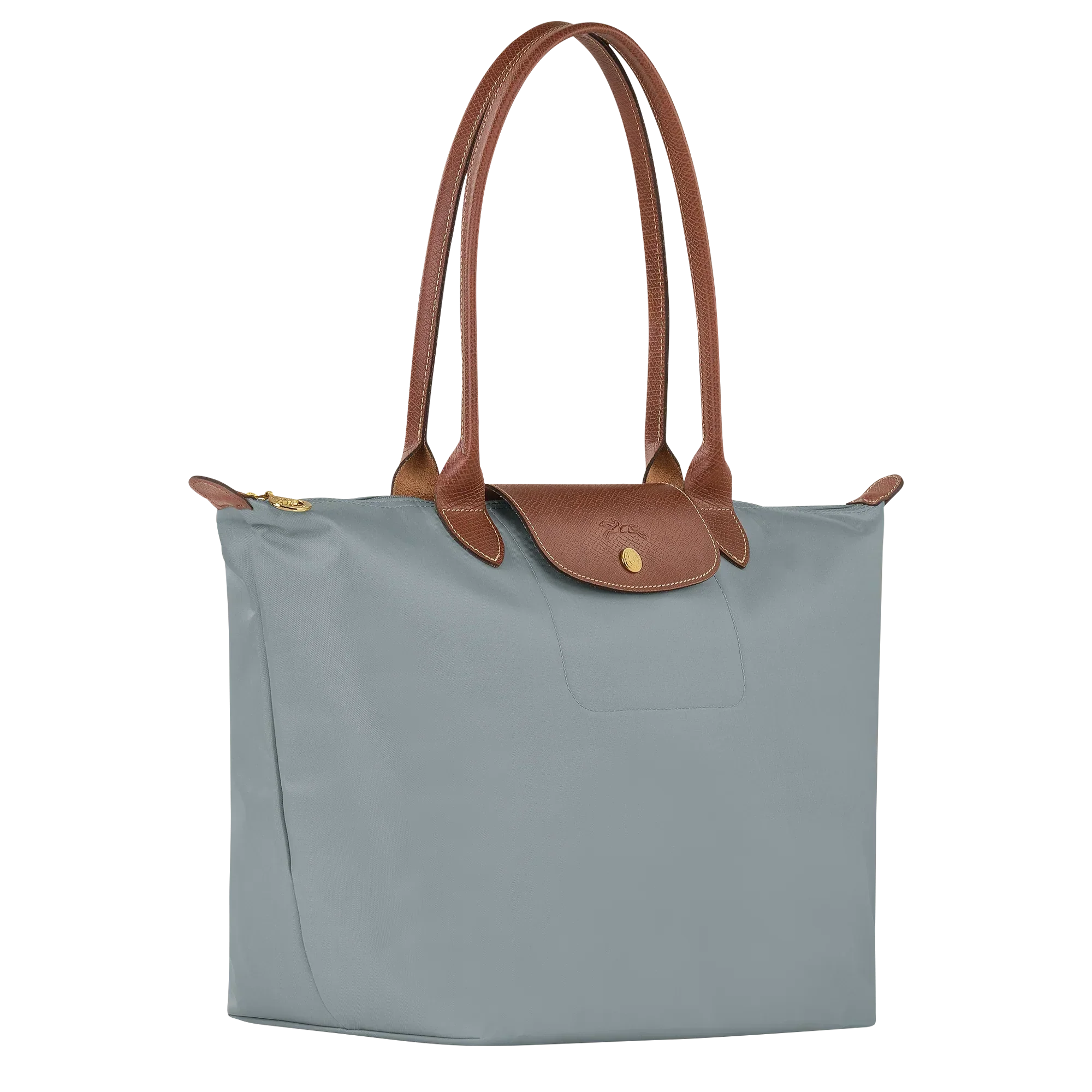 Bolso Grande Nylon Plegable, Acero
