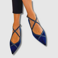 Mocasines elegantes azul marino