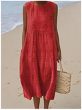 vestido de verano rojo
