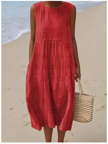 vestido de verano rojo