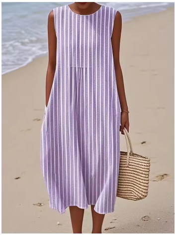 Vestido de verano lila