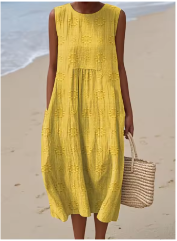 Vestido de verano amarillo