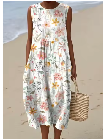 vestido de verano de flores