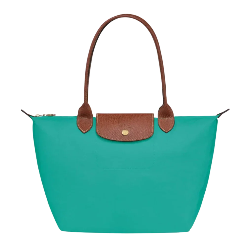 Bolso Grande Nylon Plegable, Turquesa