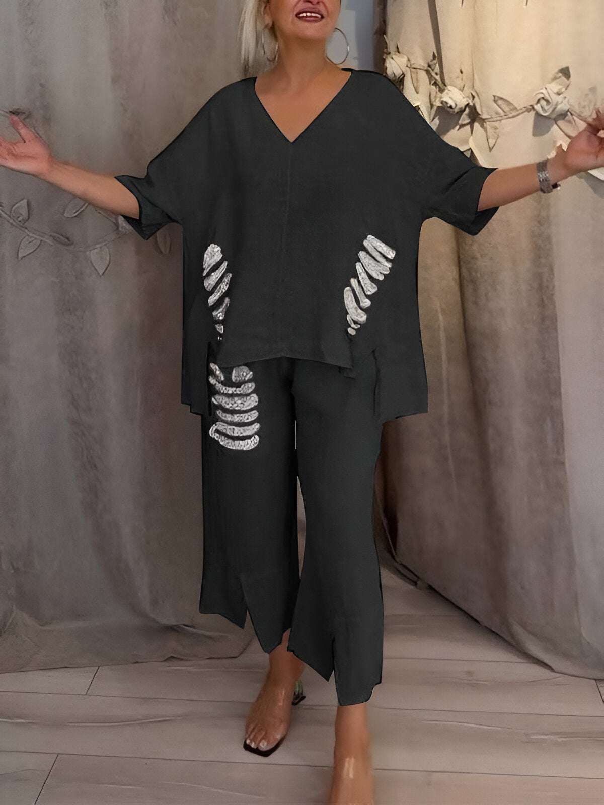 Conjunto de verano de dos piezas con detalles
