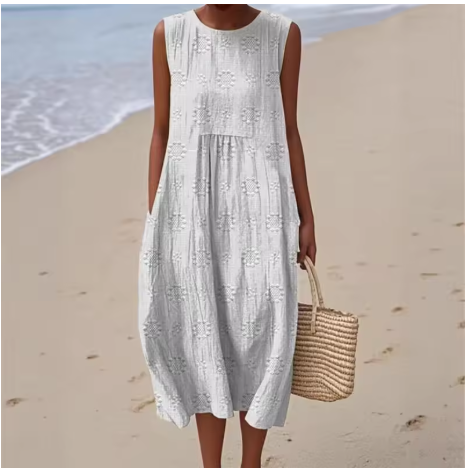Vestido de verano cómodo sin mangas