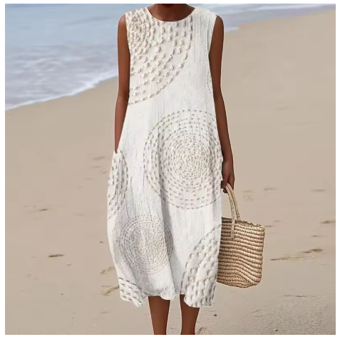 Vestido de verano cómodo sin mangas
