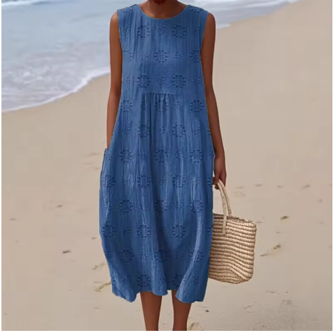 Vestido de verano cómodo sin mangas