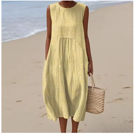 Vestido de verano cómodo sin mangas