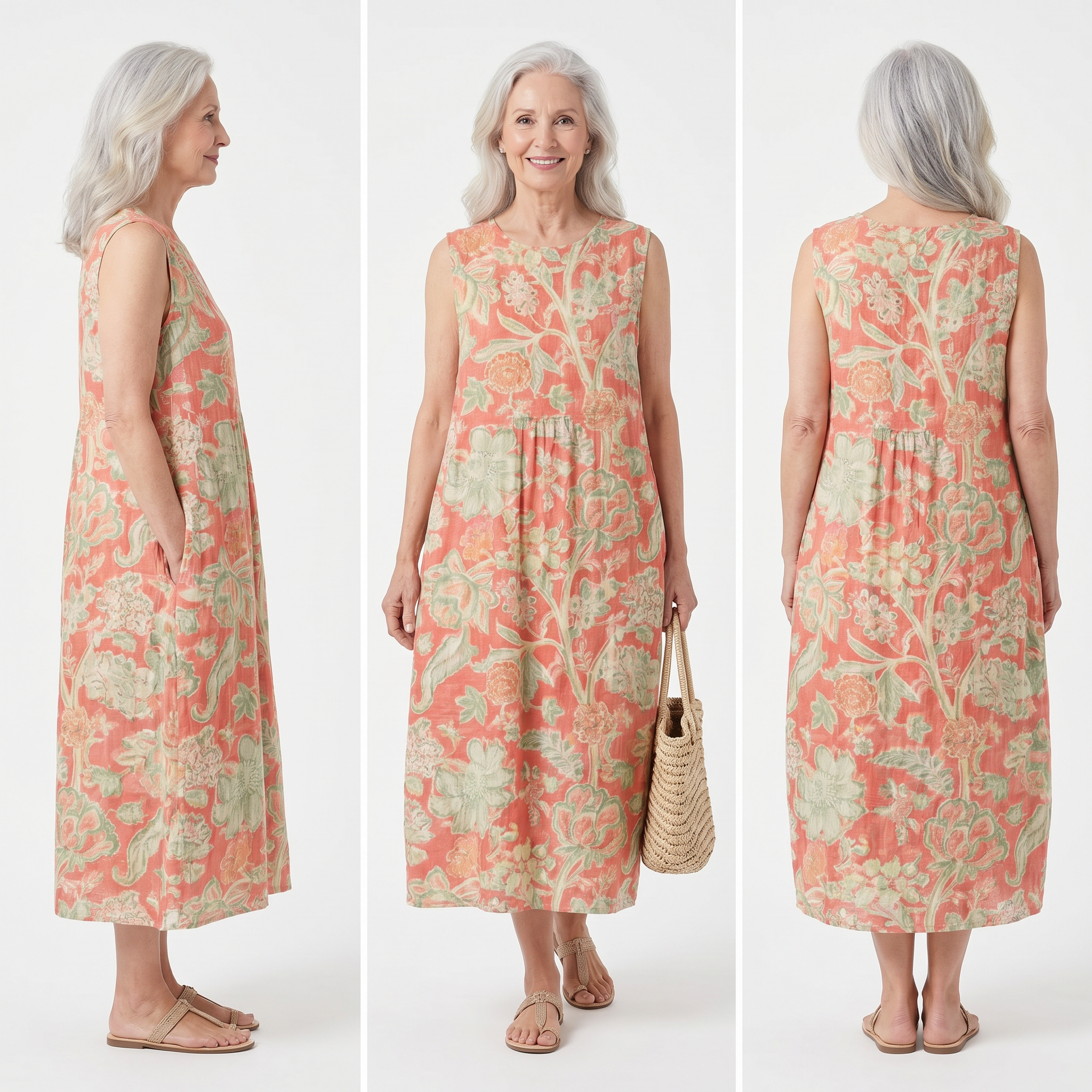 vestido de verano de flores